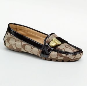 Coach Pauleen Signature Loafers khaki Chestnut